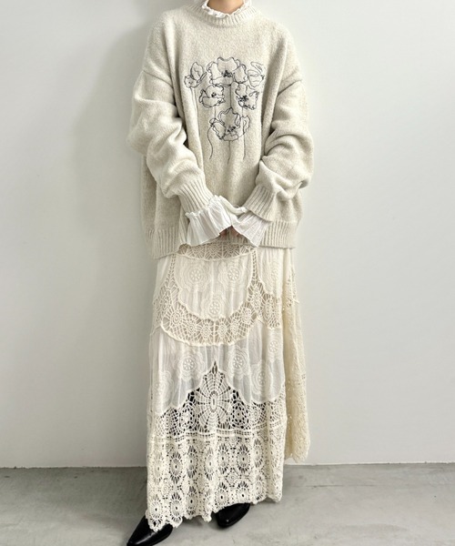 セール】かぎ編みレーススカート（スカート）｜Libra Cue（リブラ