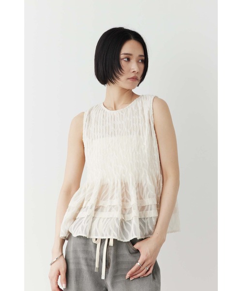 uncrave カットジャガードブラウス セール】カットジャガードブラウス（シャツ/ブラウス）｜Limue