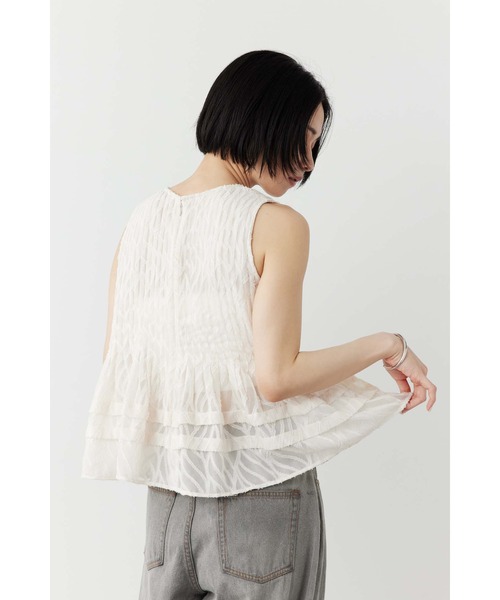 MIESROHE ミースロエ カットジャガードブラウス MIESROHE（ミースロエ）の「カットジャガードブラウス（Tシャツ