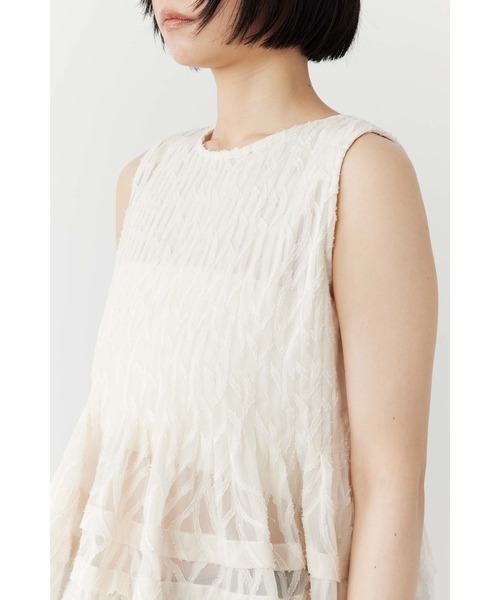 Pheeta フィータ　カットジャガードブラウス　定価36300円 カットジャガード2WAYブラウス