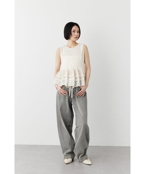 Pheeta フィータ　カットジャガードブラウス　定価36300円 カットジャガード2WAYブラウス