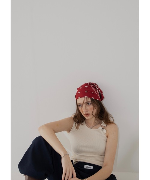Glanny(グランニー)の「ベルトタンクトップ(タンクトップ・レディース・グレー/ベージュ・FREE)」の18枚目の写真