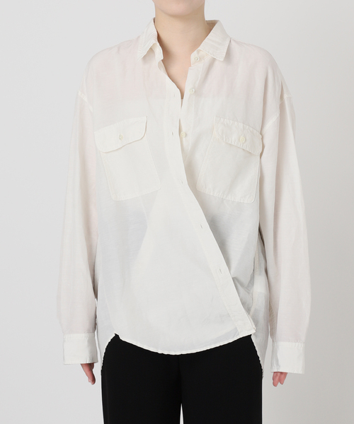 キュプラリネンワークシャツ（シャツ/ブラウス）｜AP STUDIO