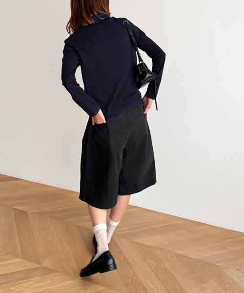 CANAL JEAN（キャナルジーン）の「PICCADILLY　レジャーポロシャツ（ポロシャツ・レディース・チャコール/ネイビー・ONE SIZE）」の4枚目の写真