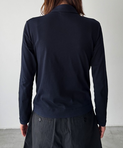 CANAL JEAN（キャナルジーン）の「PICCADILLY　レジャーポロシャツ（ポロシャツ・レディース・チャコール/ネイビー・ONE SIZE）」の10枚目の写真