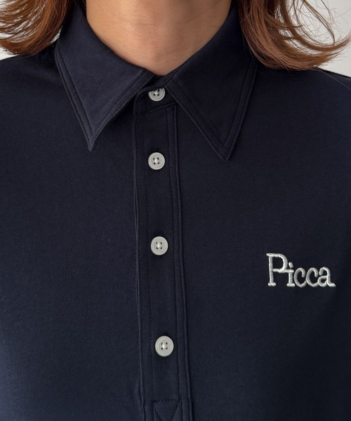CANAL JEAN（キャナルジーン）の「PICCADILLY　レジャーポロシャツ（ポロシャツ・レディース・チャコール/ネイビー・ONE SIZE）」の11枚目の写真