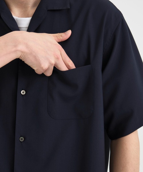MARKAWARE/マーカウェア】ITALIAN OPEN COLLAR S/S SHIRT（T