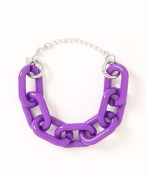ankoROCK（アンコロック）の「an meets zakka 【COMONONOSA(コモノノサ) 】OMOCHA CHAIN(オモチャチェーン) ブレスレット - スーパーファット -（ブレスレット・レディース・パープル系）」
