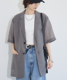 Dignite collier メッシュダブルジャケット（テーラードジャケット