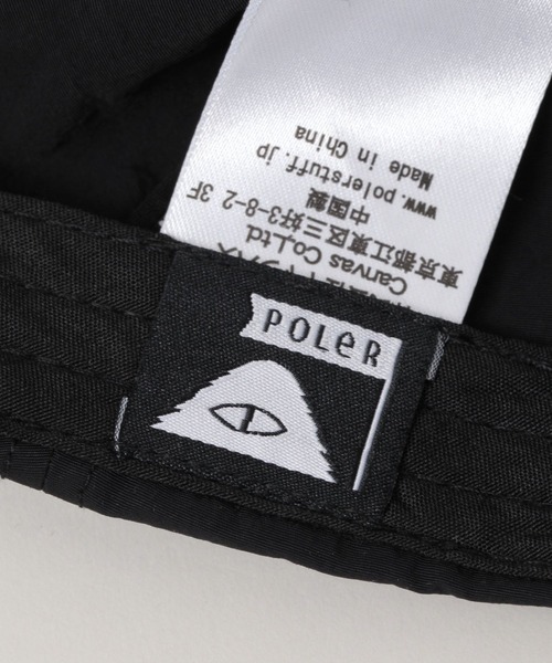 POLeR（ポーラー）の「【POLeR/ポーラー】FURRY FONT/5パネルナイロンジェットキャップ（キャップ・メンズ・ブラック・FREE）」の2枚目の写真