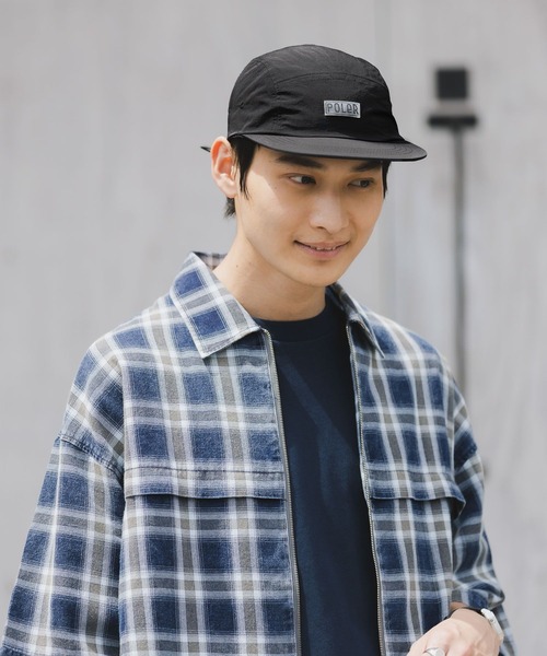 POLeR（ポーラー）の「【POLeR/ポーラー】FURRY FONT/5パネルナイロンジェットキャップ（キャップ・メンズ・ブラック・FREE）」の4枚目の写真