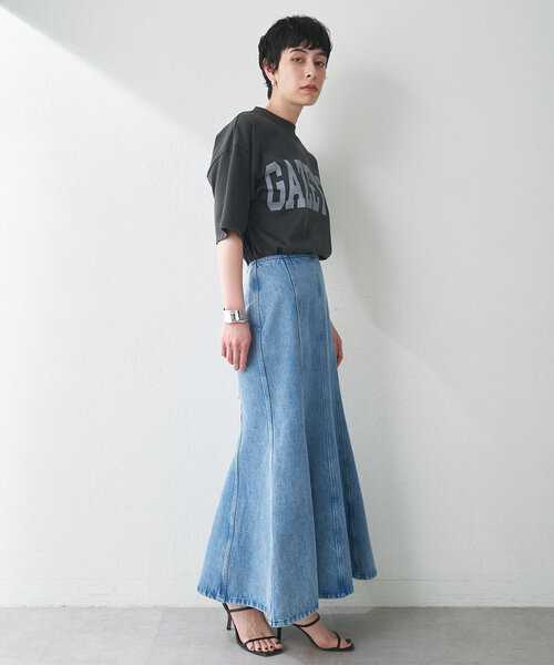 Whim Gazette（ウィムガゼット）の「フレアデニムスカート（デニムスカート・レディース・インディゴブルー・36/38）」の5枚目の写真