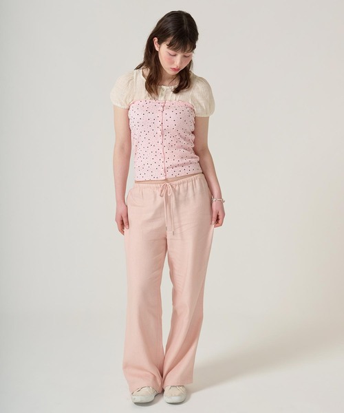 TINA：JOJUN（ティーナジョジュン）の「スター＆ドット チューブトップ TINA：JOJUN（Tシャツ/カットソー・レディース・ホワイト/ピンク・M）」の12枚目の写真