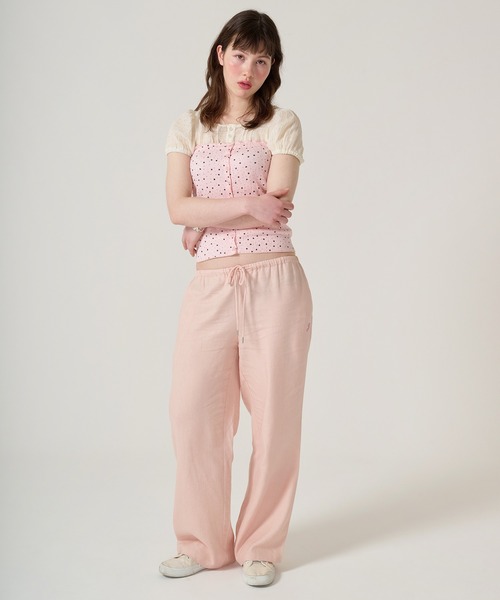 TINA：JOJUN（ティーナジョジュン）の「スター＆ドット チューブトップ TINA：JOJUN（Tシャツ/カットソー・レディース・ホワイト/ピンク・M）」の13枚目の写真