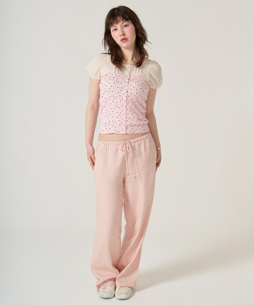TINA：JOJUN（ティーナジョジュン）の「スター＆ドット チューブトップ TINA：JOJUN（Tシャツ/カットソー・レディース・ホワイト/ピンク・M）」の14枚目の写真