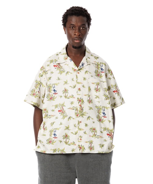Open Collar S/S Shirt / 開襟柄シャツ（シャツ/ブラウス
