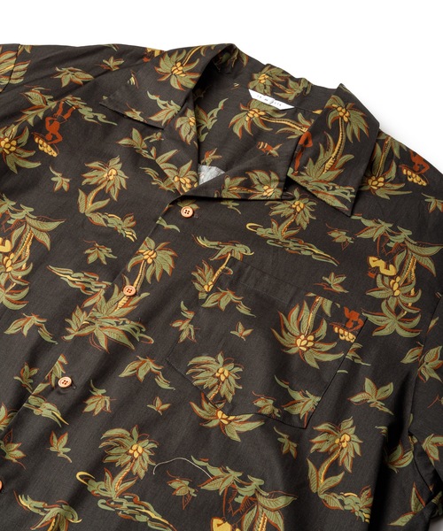 Sandinista（サンディニスタ）の「Open Collar S/S Shirt / 開襟柄シャツ（シャツ/ブラウス・メンズ・ブラック/オフホワイト・SMALL/MEDIUM/LARGE）」の3枚目の写真