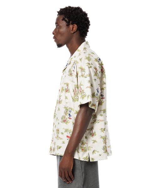 Sandinista（サンディニスタ）の「Open Collar S/S Shirt / 開襟柄シャツ（シャツ/ブラウス・メンズ・ブラック/オフホワイト・SMALL/MEDIUM/LARGE）」の5枚目の写真