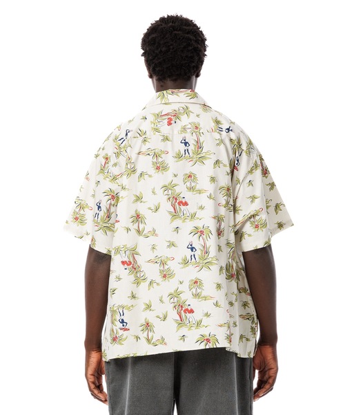 Sandinista（サンディニスタ）の「Open Collar S/S Shirt / 開襟柄シャツ（シャツ/ブラウス・メンズ・ブラック/オフホワイト・SMALL/MEDIUM/LARGE）」の6枚目の写真