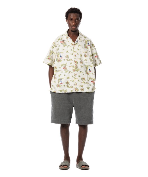 Sandinista（サンディニスタ）の「Open Collar S/S Shirt / 開襟柄シャツ（シャツ/ブラウス・メンズ・ブラック/オフホワイト・SMALL/MEDIUM/LARGE）」の12枚目の写真