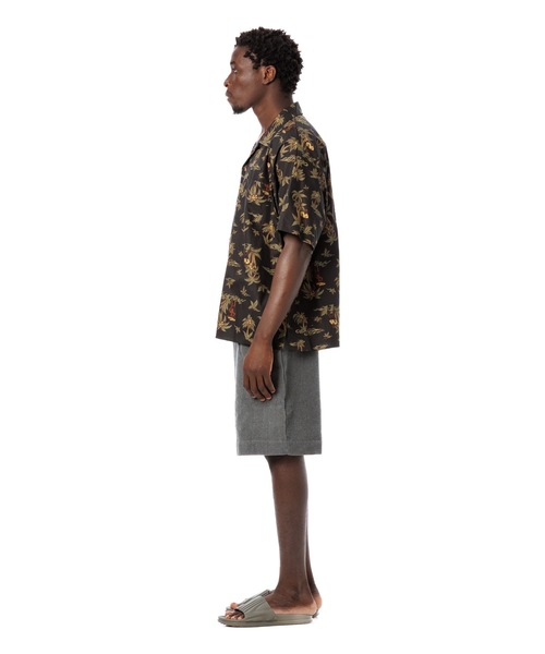 Sandinista（サンディニスタ）の「Open Collar S/S Shirt / 開襟柄シャツ（シャツ/ブラウス・メンズ・ブラック/オフホワイト・SMALL/MEDIUM/LARGE）」の10枚目の写真