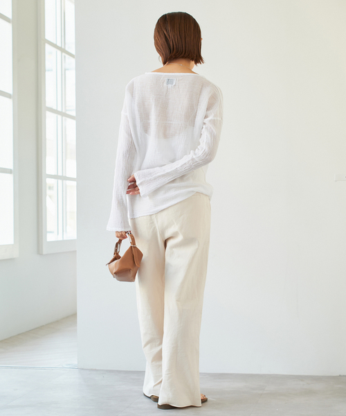 IENA アトリエフランセ Ateliers Francais ロングスリーブ セール】LES ATELIERS FRANCAIS DE CONFECTION ロングスリーブトップス