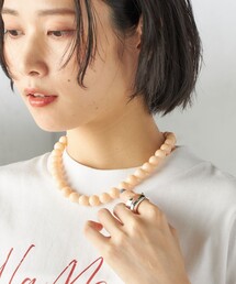 SHIPS（シップス）の「アース カラー ビーズ ネックレス（ネックレス・レディース）」