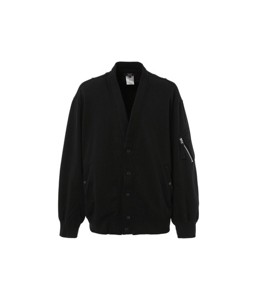 COMME des GARCONS HOMME(コム デ ギャルソン・オム)の「MILITARY SWEAT CARDIGAN(カーディガン/ボレロ・メンズ・ブラック・L/M/S)」の9枚目の写真