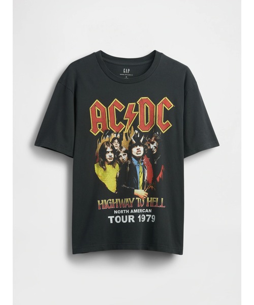 ○AC/DC 1979 ツアー リラックス グラフィックTシャツ/ ACDC（T