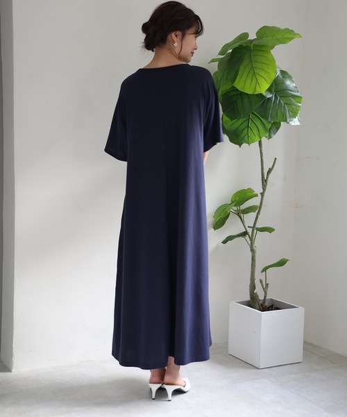 fifth(フィフス)の「【汗ジミ防止】Aラインフレアーワンピース(ワンピース・レディース・ネイビー/ホワイト/ブラック・XS/M)」の14枚目の写真