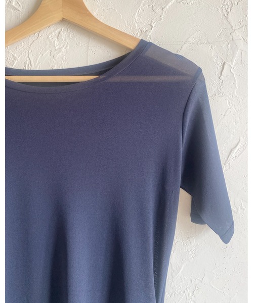 She's Closet(シーズクローゼット)の「クルーネックシースルー/半袖シアーTシャツカットソートップス(Tシャツ/カットソー・レディース・アイボリー/ボルドー/ネイビー/ブラック・FREE)」の20枚目の写真