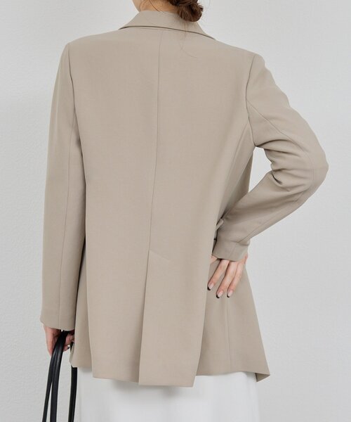 GALLARDAGALANTE(ガリャルダガランテ)の「ジャージーテーラードジャケット(テーラードジャケット・レディース・ブラック/グレイッシュベージュ・FREE/1)」の17枚目の写真