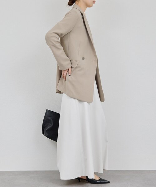 GALLARDAGALANTE(ガリャルダガランテ)の「ジャージーテーラードジャケット(テーラードジャケット・レディース・ブラック/グレイッシュベージュ・FREE/1)」の19枚目の写真