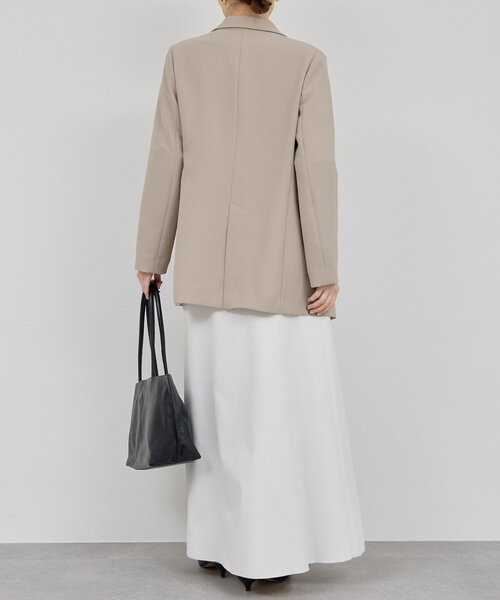 GALLARDAGALANTE(ガリャルダガランテ)の「ジャージーテーラードジャケット(テーラードジャケット・レディース・ブラック/グレイッシュベージュ・FREE/1)」の20枚目の写真