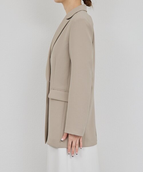 GALLARDAGALANTE(ガリャルダガランテ)の「ジャージーテーラードジャケット(テーラードジャケット・レディース・ブラック/グレイッシュベージュ・FREE/1)」の22枚目の写真