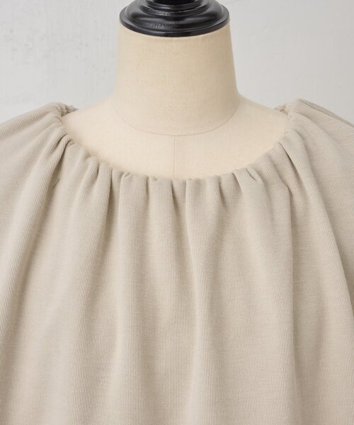 BEARDSLEY（ビアズリー）の「ケープカットプルオーバー（Tシャツ/カットソー・レディース・ブラック/ベージュ・FREE）」の8枚目の写真