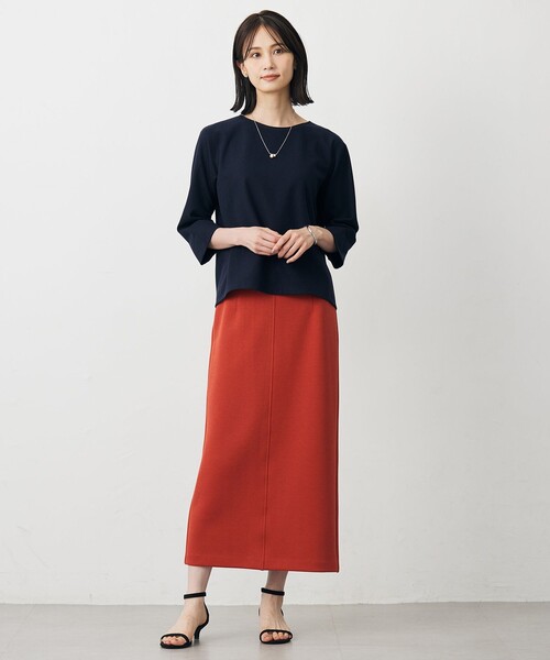 J.PRESS(ジェイプレス)の「ラメ針抜き カットソー(Tシャツ/カットソー・レディース・ネイビー系/ライトグレー系/ベージュ系・T15/T13)」の9枚目の写真