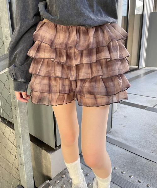 repipi armario(レピピ アルマリオ)の「アソートフリルショートパンツ(その他パンツ・キッズ・ホワイト/ブラック/ブラウン系その他/ブラウン系その他2・MEDIUM/LARGE)」の3枚目の写真