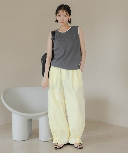 LOWRYS FARM（ローリーズファーム）の「ハイショクタンク　 574839（タンクトップ・レディース・アイボリー/ブラック/チャコールグレー/ベージュ・FREE）」の5枚目の写真