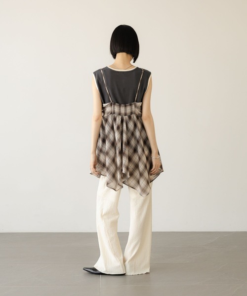 LOWRYS FARM（ローリーズファーム）の「ハイショクタンク　 574839（タンクトップ・レディース・アイボリー/ブラック/チャコールグレー/ベージュ・FREE）」の20枚目の写真