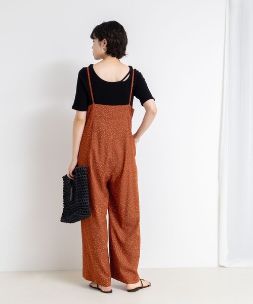 Rie Miller(リエミラー)の「ウォッシャブルシーチングプリントオールインワン(つなぎ/オールインワン・レディース・ベージュ系その他/ブラック系その他/オレンジ系その他・38)」の9枚目の写真