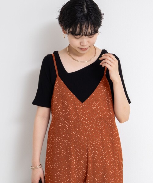 Rie Miller(リエミラー)の「ウォッシャブルシーチングプリントオールインワン(つなぎ/オールインワン・レディース・ベージュ系その他/ブラック系その他/オレンジ系その他・38)」の12枚目の写真