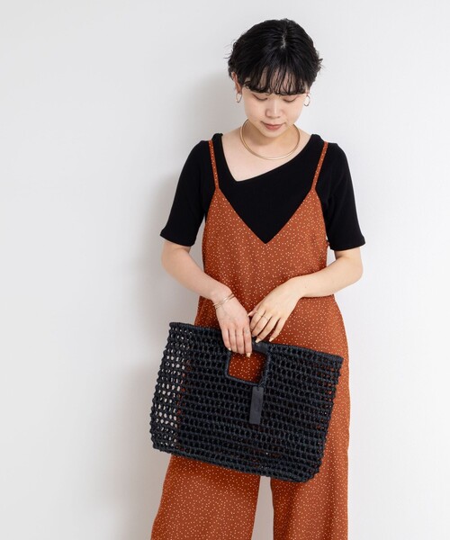 Rie Miller(リエミラー)の「ウォッシャブルシーチングプリントオールインワン(つなぎ/オールインワン・レディース・ベージュ系その他/ブラック系その他/オレンジ系その他・38)」の14枚目の写真