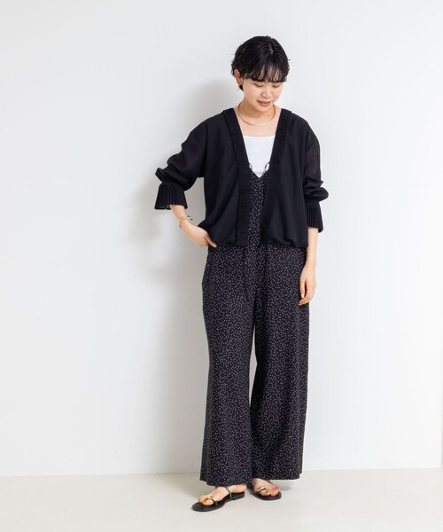 Rie Miller(リエミラー)の「ウォッシャブルシーチングプリントオールインワン(つなぎ/オールインワン・レディース・ベージュ系その他/ブラック系その他/オレンジ系その他・38)」の17枚目の写真