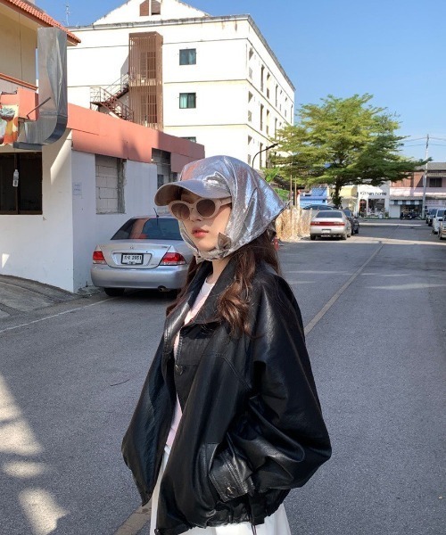 UP START(アップスタート)の「【LAMPOON】スカーフキャップ(キャップ・レディース・その他/シルバー・FREE)」の8枚目の写真