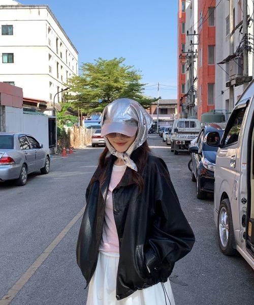 UP START(アップスタート)の「【LAMPOON】スカーフキャップ(キャップ・レディース・その他/シルバー・FREE)」の10枚目の写真