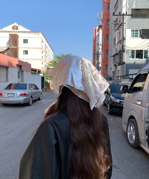 UP START(アップスタート)の「【LAMPOON】スカーフキャップ(キャップ・レディース・その他/シルバー・FREE)」の11枚目の写真