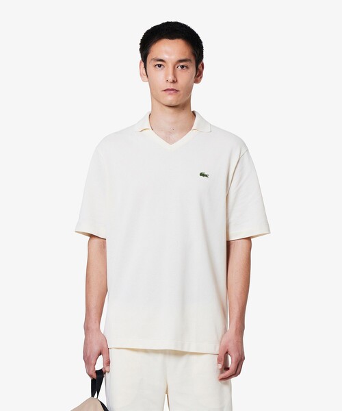 LACOSTE ラコステ トップス ポロシャツ オフホワイト LACOSTE｜ラコステのポロシャツ（ホワイト/白色系）通販 - ZOZOTOWN