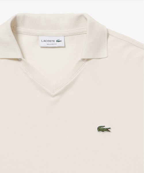 LACOSTE（ラコステ）の「L.12.12鹿の子 アレンジ スキッパーネックポロシャツ（ポロシャツ・メンズ・レッド系その他/ブラック/オフホワイト/チャコールグレー/ダークアッシュ/ブラウン系その他・2/3/4/5）」の22枚目の写真