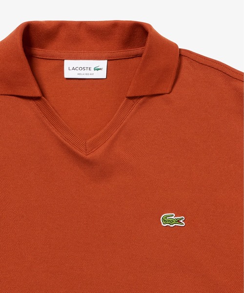 LACOSTE（ラコステ）の「L.12.12鹿の子 アレンジ スキッパーネックポロシャツ（ポロシャツ・メンズ・レッド系その他/ブラック/オフホワイト/チャコールグレー/ダークアッシュ/ブラウン系その他・2/3/4/5）」の17枚目の写真